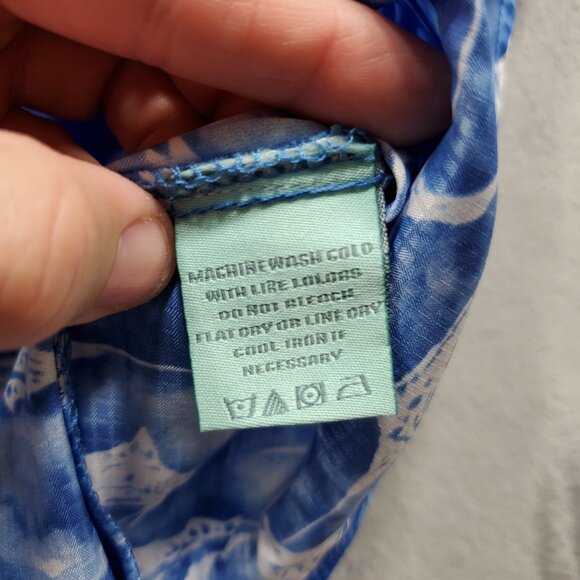 Clear Water Outfitters Quick Dry Shirt Small Marlin Fish Graphic Blue White Mn L - Picture 4 of 12